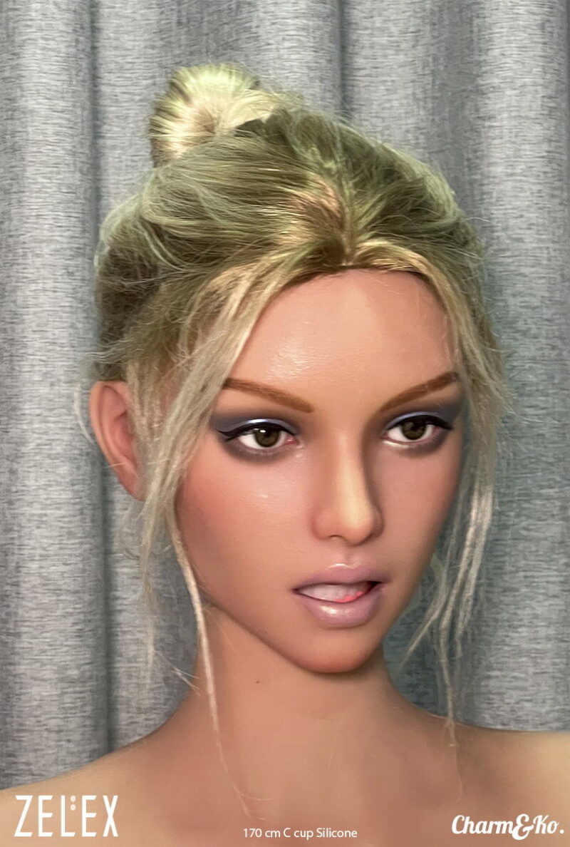 ZELEX : GE95 - Movable Jaw - 170 cm (5.58 ft) C cup Silicone doll - Image 17