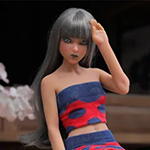 #7 Silver Long Curly