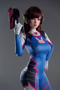 Game Lady Dolls : H23 D. Va 167 cm (5.48 ft) D cup Silicone