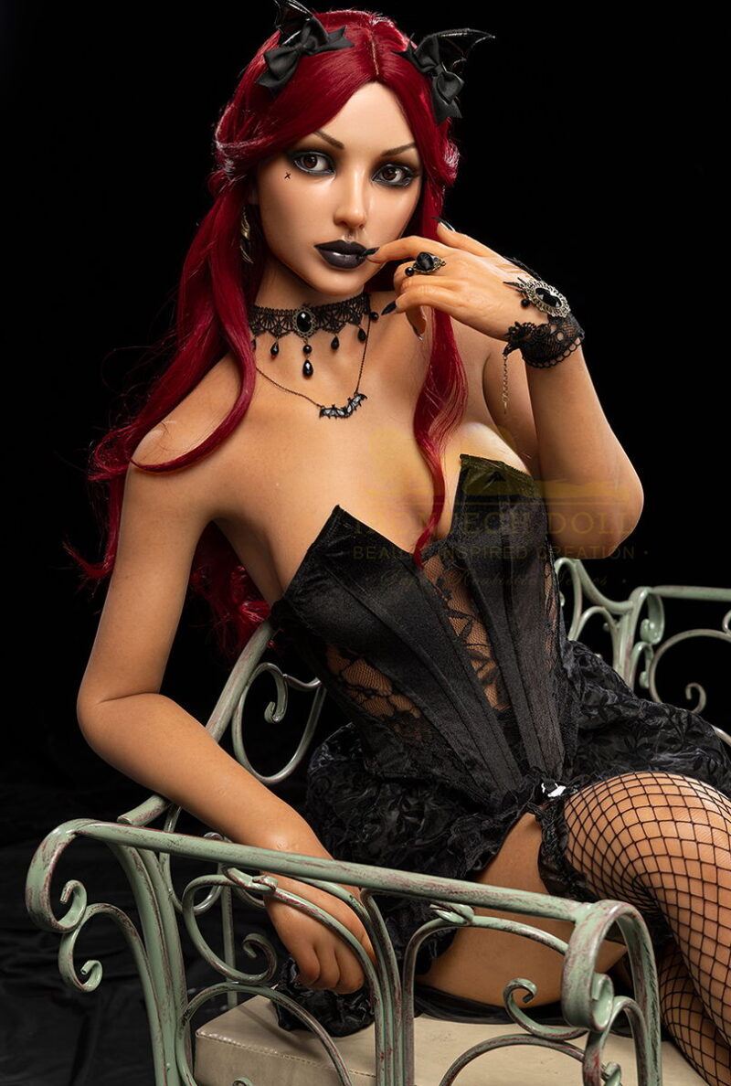 IRONTECH DOLL : S047 Gia Dark Tanned 169 cm (5.54 ft) B cup Silicone Doll - Image 6