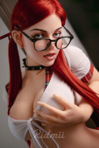 RIDMII : K15 Janice 160 cm (5.25 in) D cup Silicone Head + TPE Body Hybrid Sex DollROS (Real Oral System) (US Warehouse Stock)