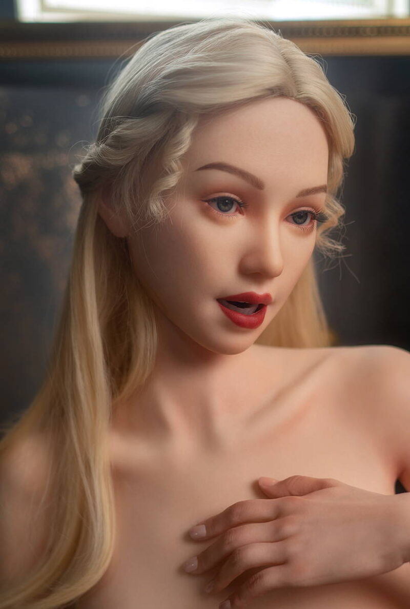 ZELEX : GE76 Movable Jaw - 175 cm (5.74 ft) E cup Fair Skin Silicone doll