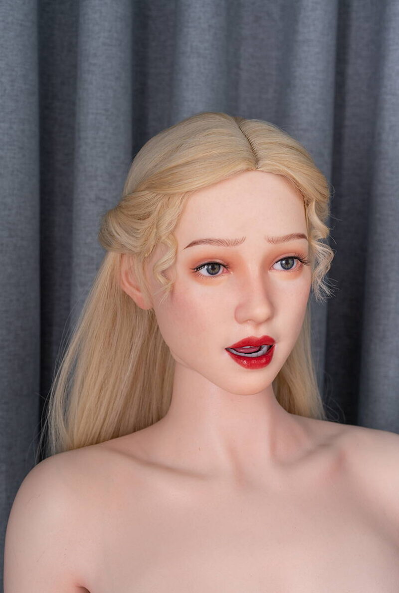 ZELEX : GE76 Movable Jaw - 175 cm (5.74 ft) E cup Fair Skin Silicone doll